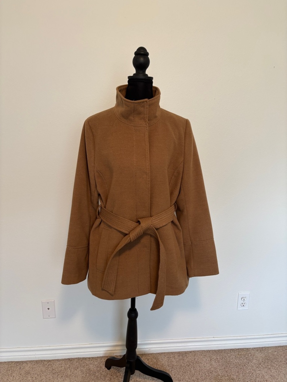 H&M Camel Belted Jacket
